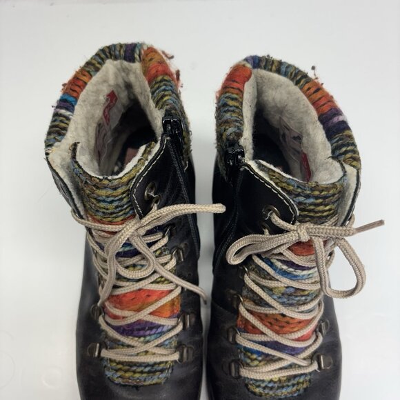 Rieker Winter Boots Womens 39 Felicitas Multicolor Leather Lace Up Round Toe - Picture 14 of 14
